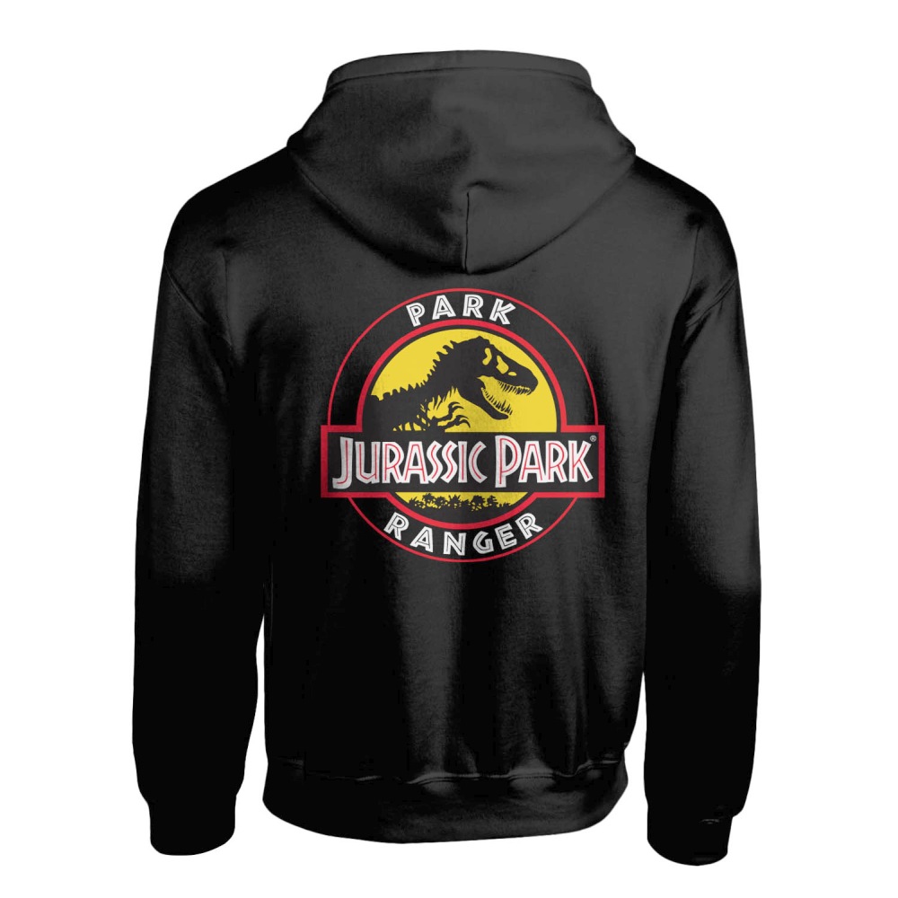 Jurassic Park - Park Ranger Veste zip à capuche - Noir